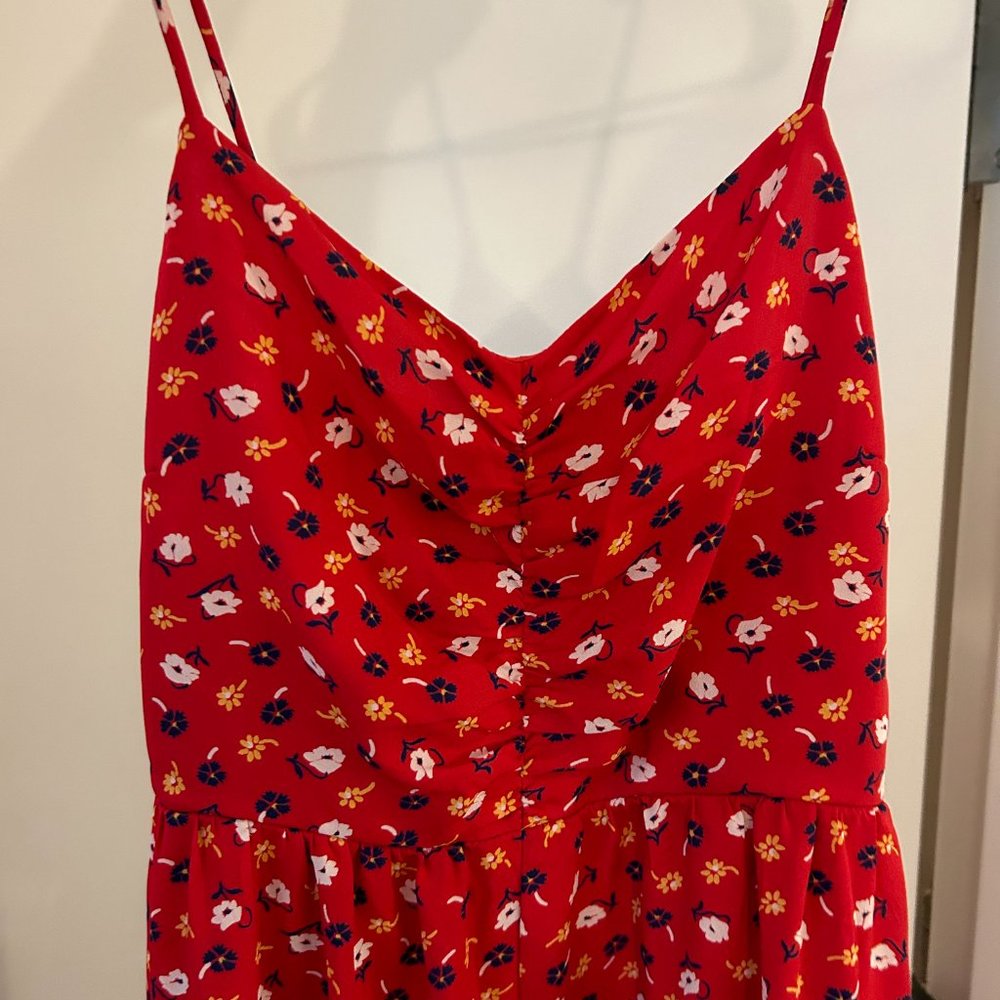 Madewell Floral Red Jumpsuit - Picture 4 of 4
